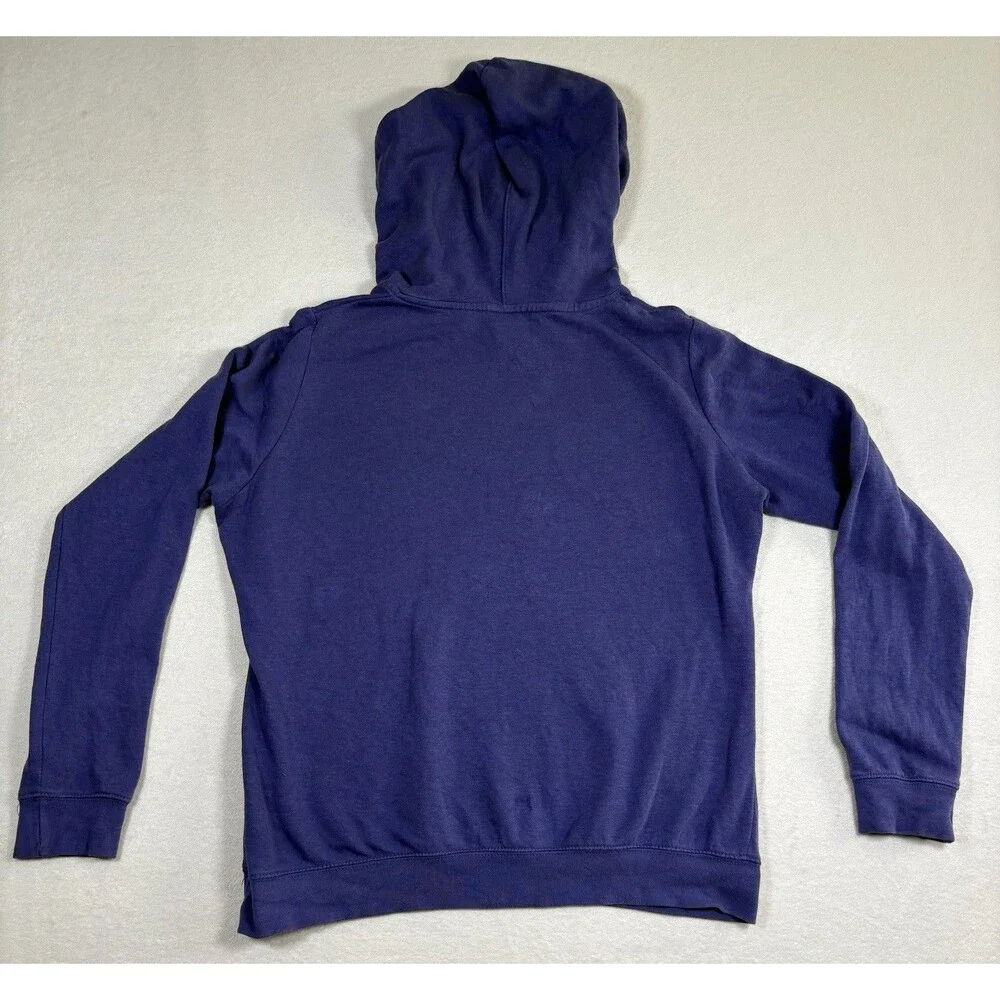 Nike Women’s Purple Fleece Pullover Hoodie Camo Logo Kangaroo Pocket Large